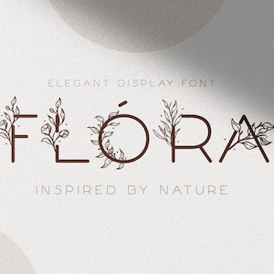 Flóra - Una fuente floral delicada / Fuente floral romántica / Fuente para presentaciones de bodas