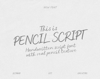 Pencil Script - Fuente de escritura a mano para notas de scrapbooking