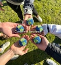 Crochet Earth Hacky Sack Handmade Sci-Fi Lava Grace Footbag Stress Bean Ball Planet Bag Charm Juggling Car Hanging Decor Outdoor Play Soccer