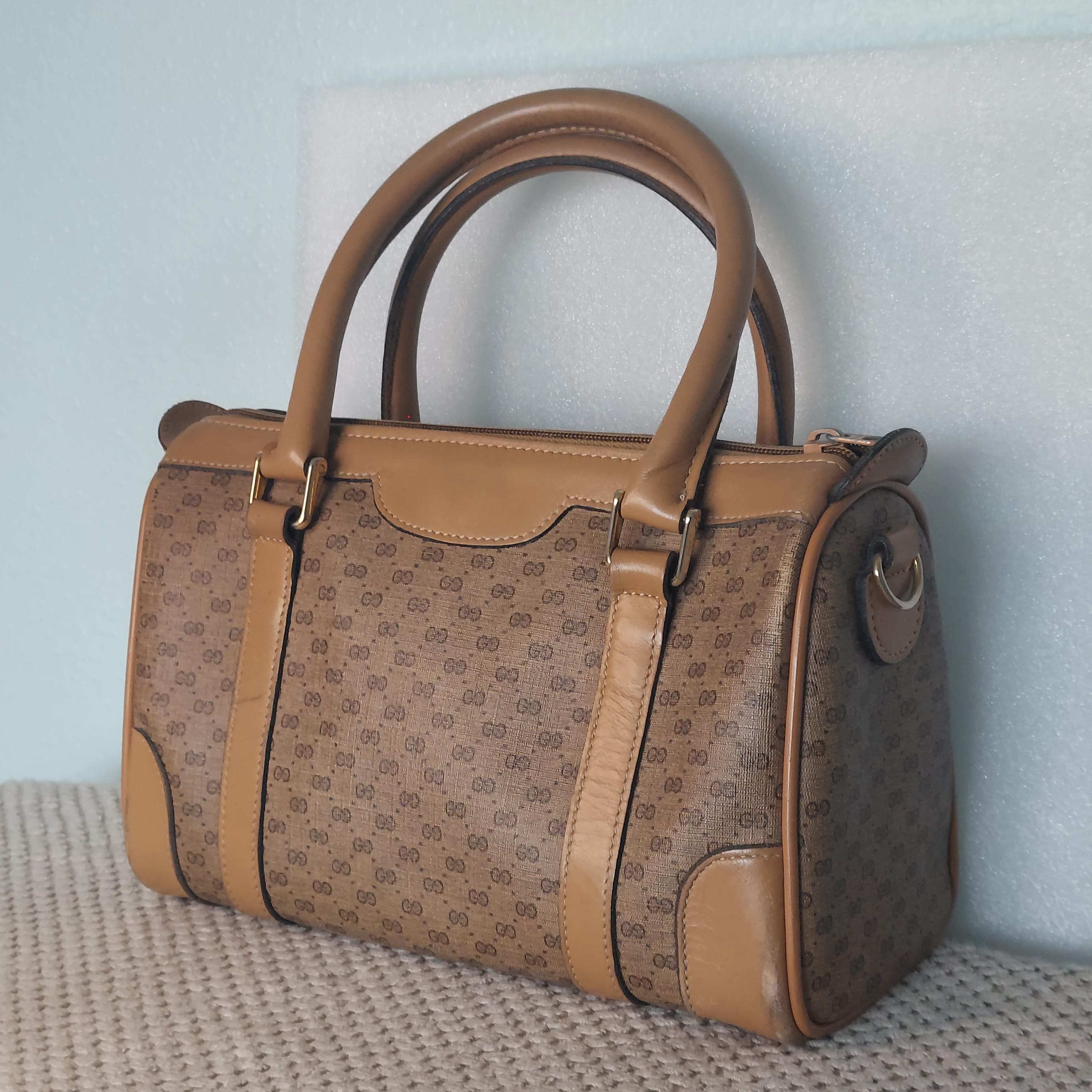 Vintage Gucci Boston Bag - Etsy
