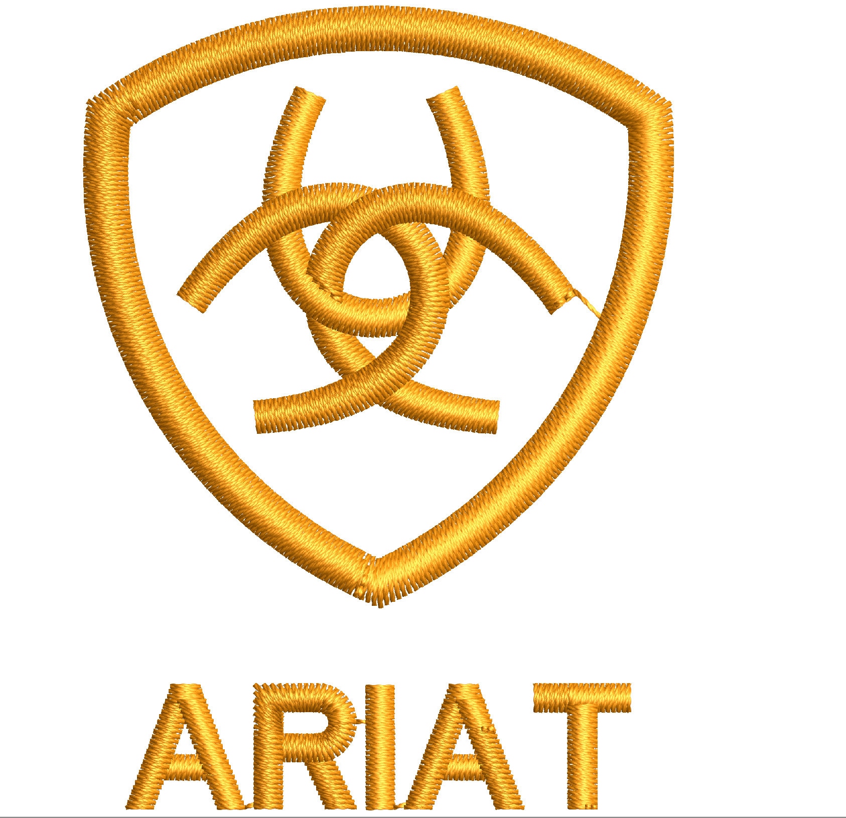 Embroidered Ariat Shield Design - Etsy