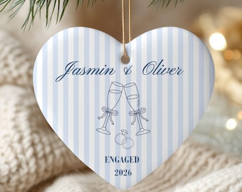 Adorno navideño, regalo personalizado, año nuevo, regalo de aniversario, decoración navideña única