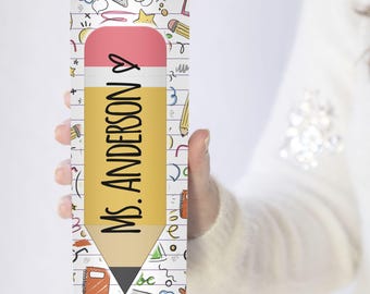 Personalized Teacher Doodle Tumbler: Back to School Gift, 20oz Stainless Steel