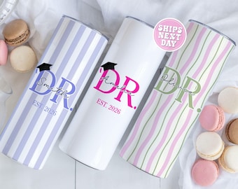 Vaso de graduación personalizado, regalo de graduación personalizado para ella, vaso de la promoción de 2026, vaso para graduados de último año, vaso con monograma y nombre, regalo universitario