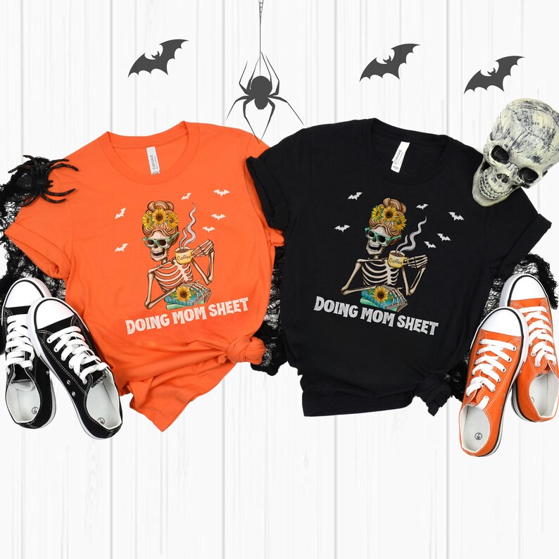 Doing Mom Sheet Shirt Funny Skeleton Top for Women Skeleton Shirt for