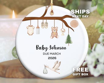 Baby Boy Ornament, Custom Baby Boy Christmas Ornament Personalized Baby Boy Keepsake Baby Boy First Christmas Ornament for Baby Boy Ornament