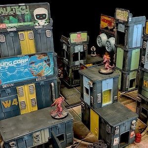 Tycho Starport: CORE DISTRICT --- Modular Sci-fi Terrain For 28/32mm Scale Tabletop Games
