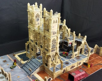 Modular Gothic Cathedral Terrain: 28/32mm Tabletop Games