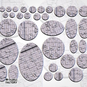 Ruined Royal Palace Bases | Txarli Factory | Thematic Round/Oval Bases for all of your tabletop gaming needs