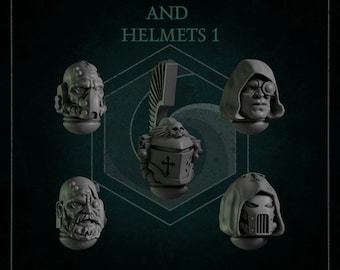 Heads and Helmets Conversion Kits Part 1 | Eternal Pilgrims | GreyTide Studio | Thematic upgrade pack!