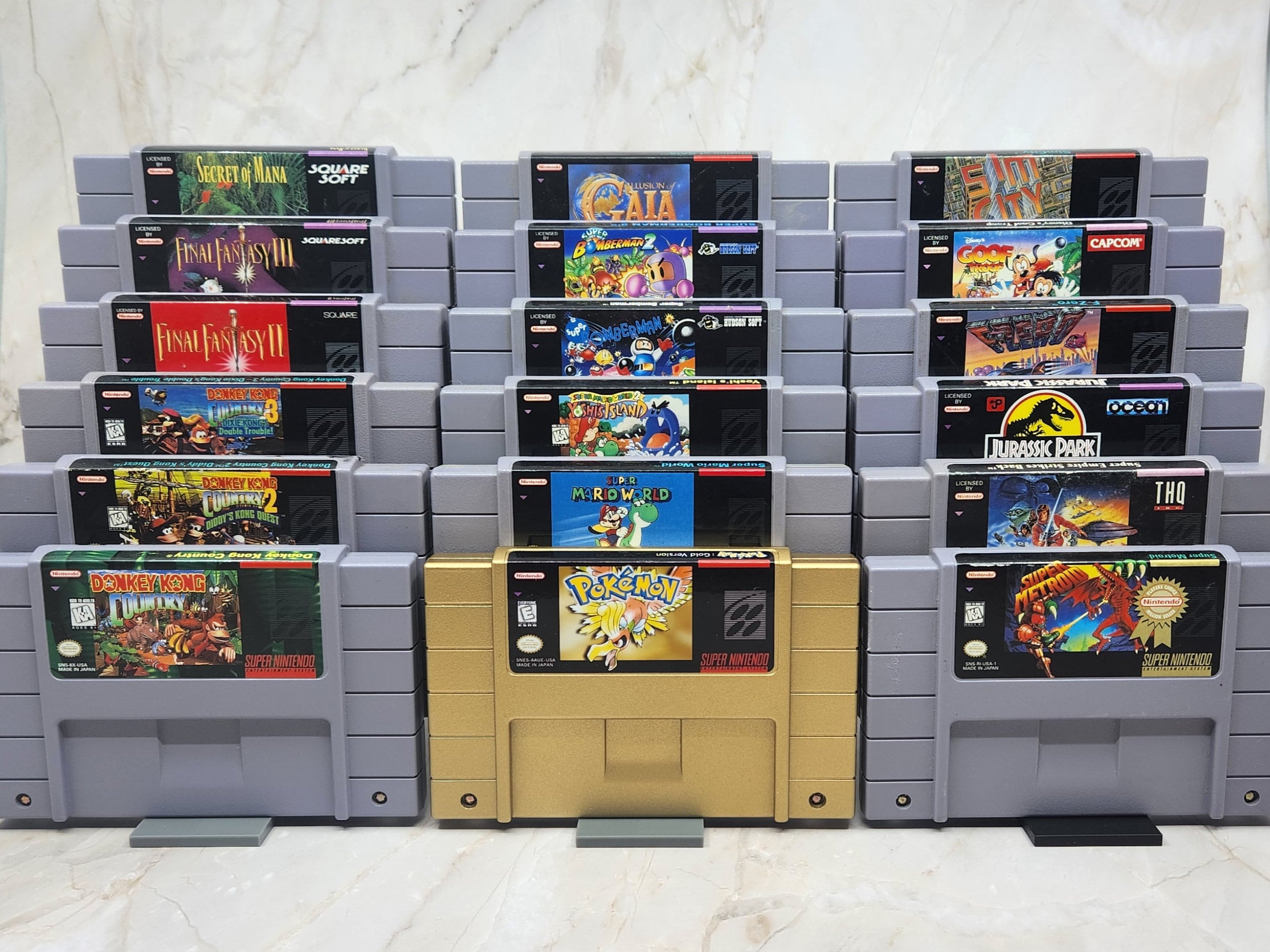 Snes Rt Retro Game Cartridge Stand: SNES, N64, SEGA - 6 Pack - Etsy