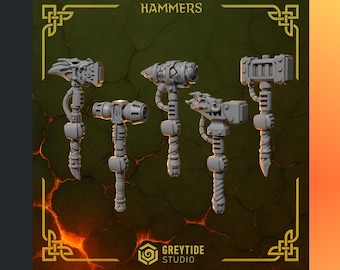 Anvil Wardens Hammers | GreyTide Studio | Thematic upgrade pack!
