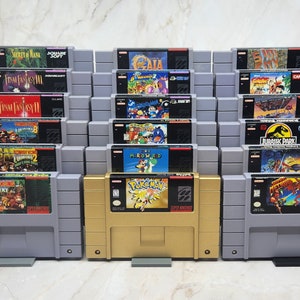 Retro Game Stand - 12 Pack - Display 72 Games! - Compatible with SNES, N64, SEGA, and more!