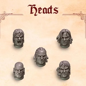 Head Conversion Kits | Crimson Lords | GreyTide Studio | Thematic upgrade pack!