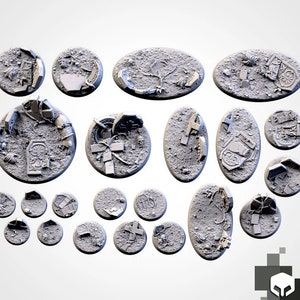 Graveyard Bases | Txarli Factory | Thematic Round/Oval Bases for all of your tabletop gaming needs