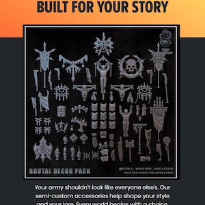 Brutal Decor Pack | Conversion Kits | Hydra Workshop | Thematic upgrade pack!