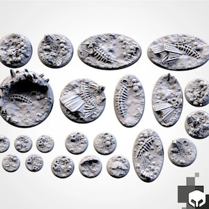 Alien Bases | Txarli Factory | Thematic Round/Oval Bases for all of your tabletop gaming needs