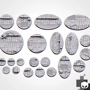 Dungeon Bases | Txarli Factory | Thematic Round/Oval Bases for all of your tabletop gaming needs