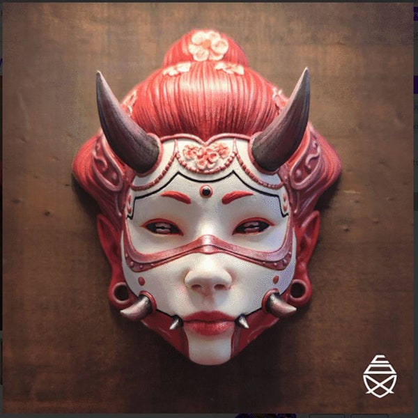 Hannya Display Mask - NAMANARI Version - Captivating 3D Printed Art Pieces