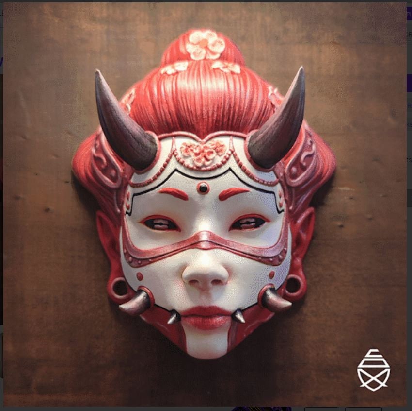 Hannya Display Masks Captivating 3D Printed Art Pieces Etsy