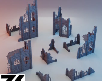 Gothic Sector Templaris Terrain Set #1: 28/32mm Tabletop Wargaming