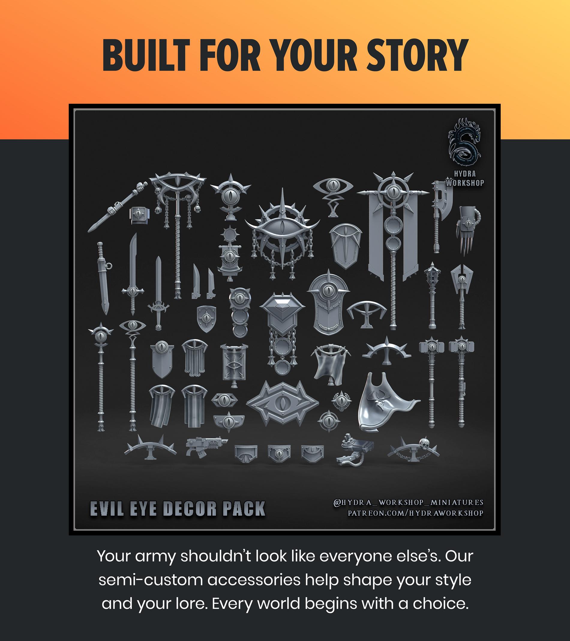 Evil Eye Decor Pack | Conversion Kits | Hydra Workshop | Thematic ...