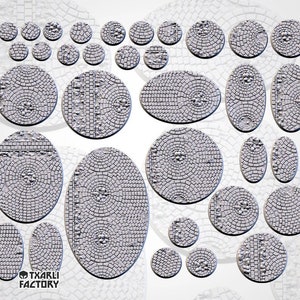 Medieval Road Bases | Txarli Factory | Thematic Round/Oval Bases for all of your tabletop gaming needs