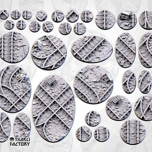 Mine Shaft Bases | Txarli Factory | Thematic Round/Oval Bases for all of your tabletop gaming needs