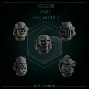 Heads and Helmets Conversion Kits Part 2 | Eternal Pilgrims | GreyTide Studio | Thematic upgrade pack!