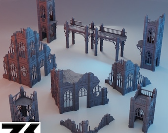 Gothic Sector Templaris Terrain Set #2: 28/32mm Tabletop Games