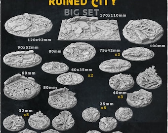 Xenos Invaded City Bases: Thematic Tabletop Gaming