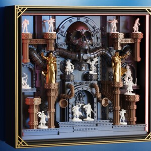 Techno Gothic Diorama for Miniature Display