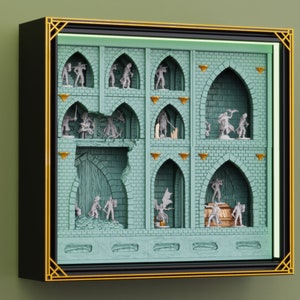 Dungeon Crypt Diorama for Miniature Display