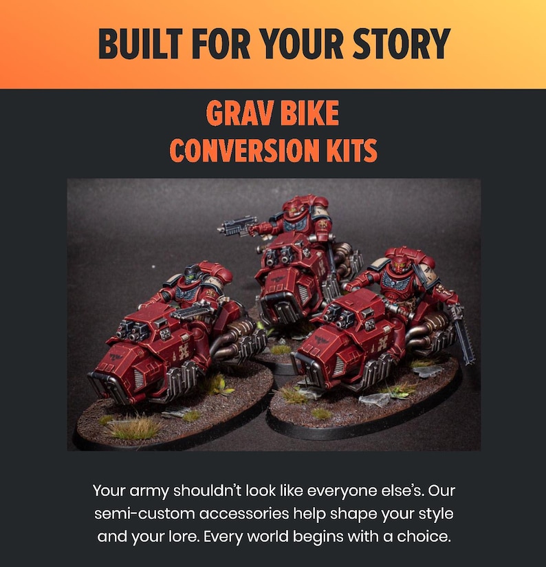 Gravity Bike Conversion Kit for motorcycle warriors! image 1