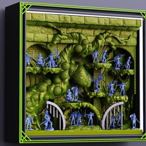 Plague World Diorama for Miniature Display