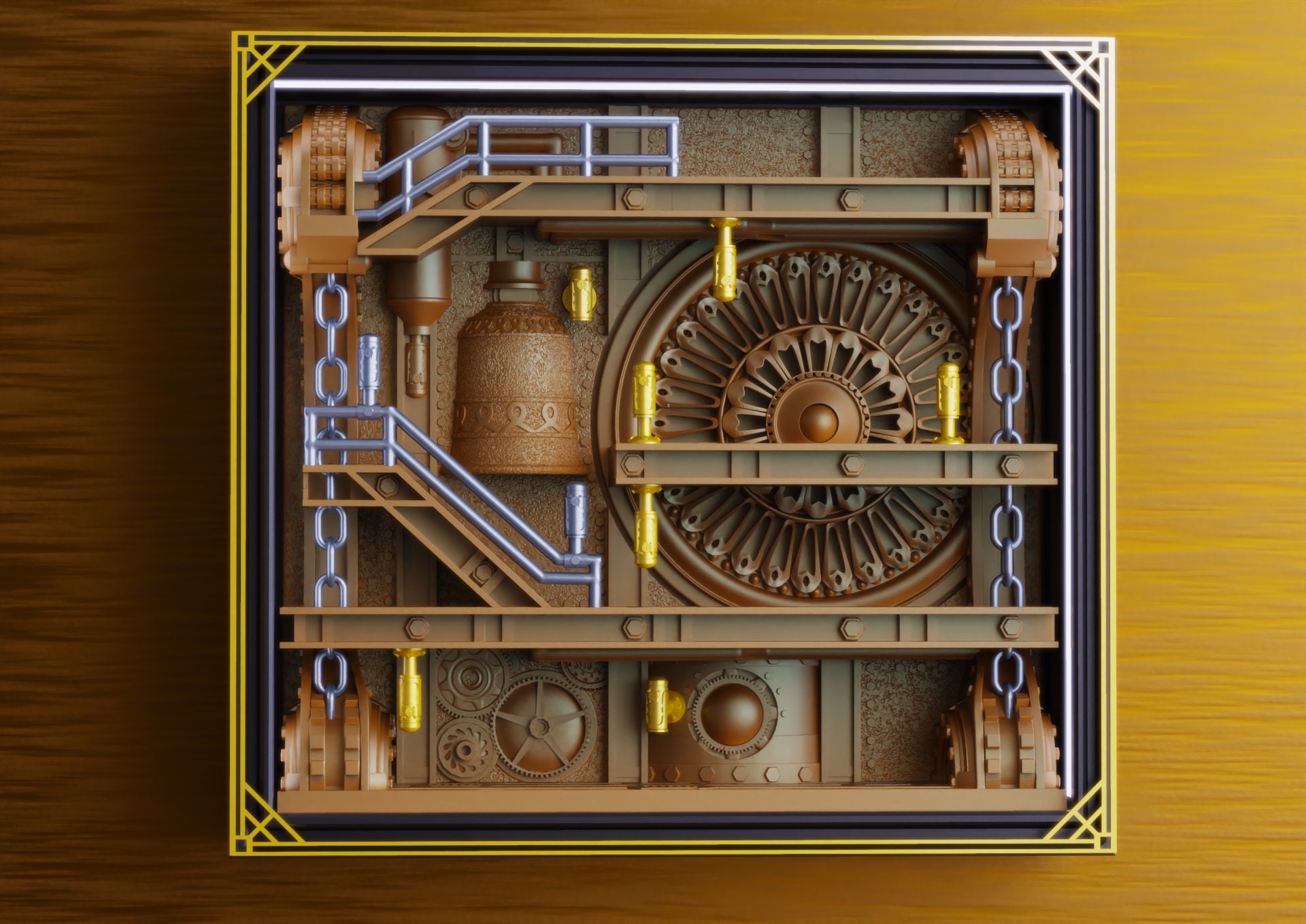 Steampunk Factory Diorama for Miniature Display - Etsy Steampunk Factory Diorama for Miniature Display - Etsy