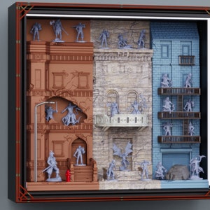 NYC Battleground Diorama for Miniature Display