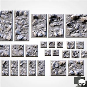 Chaos Bases | Txarli Factory | Thematic Square/Rectangle Bases for all of your tabletop gaming needs