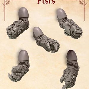 Powerfists Conversion Kit | Crimson Lords | GreyTide Studio | Thematic upgrade pack!