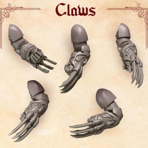 Claws Conversion Kit | Crimson Lords | GreyTide Studio | Thematic upgrade pack!