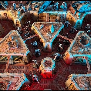 Firebase Trench Zone: Modular Sci-fi/Fantasy Terrain For 28/32mm Scale Tabletop Games Such As 40K, Star Wars, Necromunda, DnD, And More