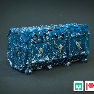 Ice Wolves Shipping Containers --- Sci-fi Terrain For 28mm Tabletop Games