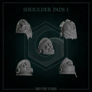 Standard Shoulder Pad Conversion Kits | Eternal Pilgrims | GreyTide Studio | Thematic upgrade pack!