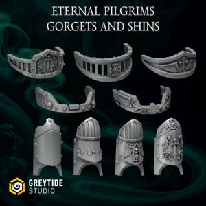 Gorgets and Shins TERMI Conversion Kits | Eternal Pilgrims | GreyTide Studio | Thematic upgrade pack!