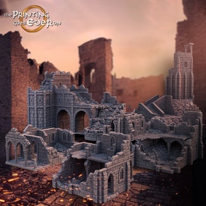 Osthold Ruin: Fantasy Terrain For 28/32mm Scale Tabletop Games Such As Warcry, Age of Sigmar, DnD, And More