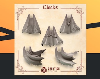 Crimson Lords Cloaks | GreyTide Studio | Thematic upgrade pack!