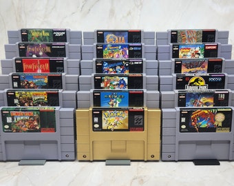 Retro Game Stand - 9 Pack - Display 54 Games! - Compatible with SNES, N64, SEGA, and more!