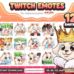 Goat Twitch Emotes , 12 Goat Emotes, Twitch Emotes, Discord Emotes, Emotes For Streamer, YouTube Emotes, Goat Emotes, Emotes pack