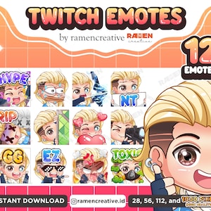 Valorant Jett Twitch Emotes , 12 Chibi Jett Valorant Emotes, Twitch Emotes, Discord Emotes, Youtube Emotes, Emotes Kick, Chibi Anime Emotes