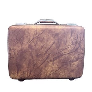 vintage tourister suitcase, mcm suitcase, mcm travel, mid century suitcase, american tourister, hardshell suitcase, vintage travel, travel